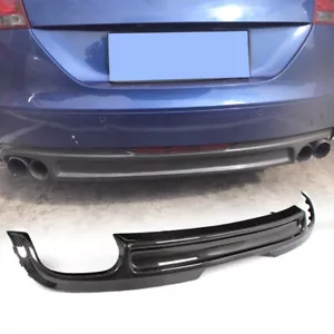Carbon Fiber Rear Bumper Diffuser Lip Spoiler Fit for Audi 8J TT MK2 2006-2010 - Picture 1 of 12