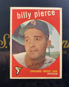 1959 Topps #410 Billy Pierce! VG! Chicago White Sox Star Ace! Creased