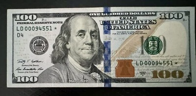 2009 series a $100 dollar bill - Image 1 of 2