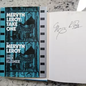 Mervyn LeRoy SIGNED 1974 Autobio Director Wizard of Oz Leigh Gable Robinson HCDJ - Picture 1 of 12
