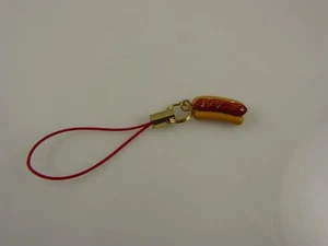 été Hot dog bling cristal téléphone portable ou sac à main charme sangle fermeture éclair traction - Photo 1 sur 3