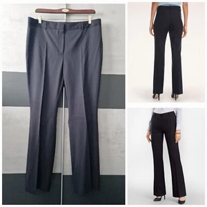 Brooks Brothers Navy Formal Trousers 16 18 20 Straight Leg 100% Wool - Picture 1 of 25