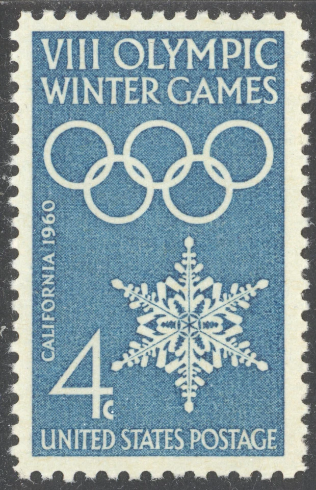 Scott 1146, the 4¢ 1960 Winter Olympic Games in California Issue - MNH - Image 1 of 1