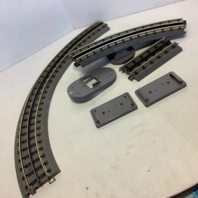 Lot of 4 MTH Rail King Real Trax O Gauge Tracks 3 Curved & 1 Small Straight - Image 1 of 4