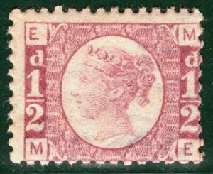 GB QV HALFPENNY Bantam Stamp SG.48/49 ½d Plate 12 (ME) Mint MNH c£120+ BRRED112 - Picture 1 of 6
