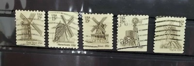 1980 US Scott #1738-1742 Windmills  SET of 5 USED ***FREE SHIP*** - Image 1 of 4