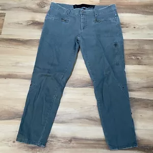 Joes Jeans Pants Women 10 Cargo Gray Ankle Zips Canvas - Picture 1 of 10