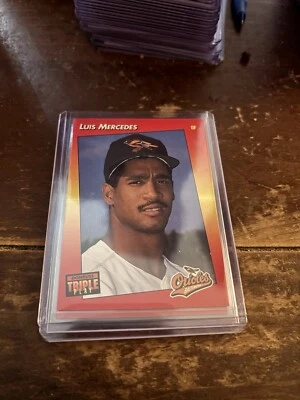 1992 Donruss Triple Play - #145 Luis Mercedes - Image 1 of 2
