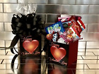 Kids Valentines Day Candy-Cookies-Snacks Gift Box-Basket Color Black