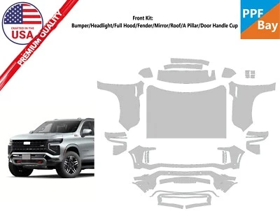 Película de protección de pintura delantera PreCutKit PPF para Chevrolet Suburban Z71 2025 Foto 1 de 4