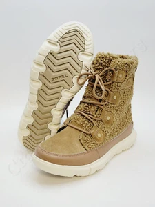 Sorel Explorer II Joan Acogedoras Botas de Invierno Impermeables Tostadas Delta / Fawn, 7, NL4455 - Imagen 1 de 7