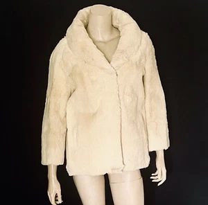 Preciosa chaqueta clásica de piel de canguro crema Cornelius of Australia años 60, mediana - Imagen 1 de 10