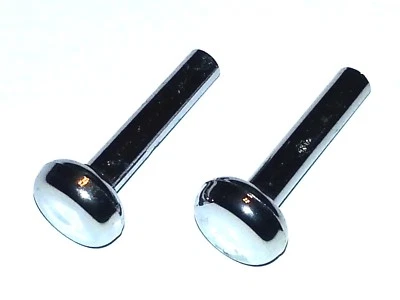 67-72 Volkswagen Chrome Interior Door Panel Lock Latch Push Pull Knobs 2pcs GX - Image 1 of 4