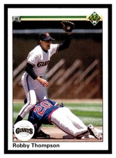 1990 Robby Thompson San Francisco Giants Upper Deck Baseball Card # 169