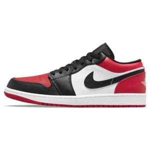 Nike Air Jordan 1 Low Bred Toe Red/Black/White │ Size UK 11.5 │ 553558-161 2021 - Picture 1 of 1