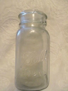 Vintage~BALL Ideal Canning Jar~No Lid~Quart~#2 - Picture 1 of 12