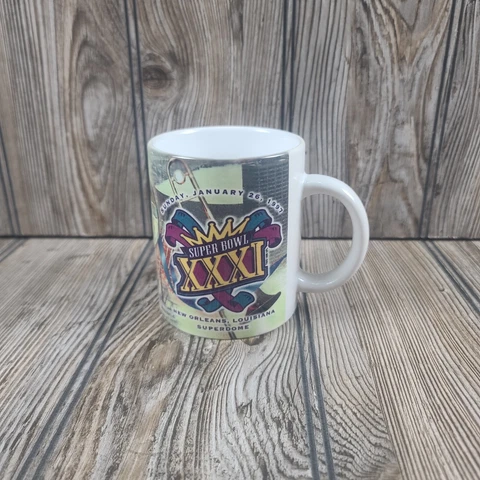 Green Bay Packers Coffee Cup Mug Super Bowl 31 XXXI 1997 NFL Cover