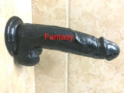 9-Inch-HUGE-Dildo-Realistic-Waterproof-Suction-Cup-Men-Penis-Female-Sex-Toy - Image 1 of 4