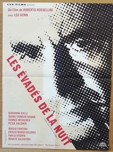 EVADES DE LA NUIT roberto rossellini affiche cinema originale 80x60 - Photo 1/1