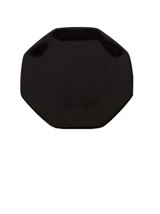 Arcoroc Black Octagon Glass Salad Dessert Plate FRANCE Rounded Edges        HG13 - Picture 1 of 10
