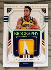 2022-23 National Treasures MALCOLM BROGDON Biography Materials PRIME #23/24