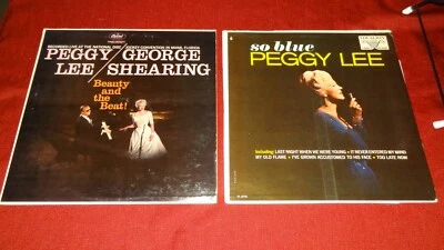 Peggy Lee Vinyl 2 x LP Record Album Lot / So Blue & Beauty and the Beat Bundle - Image 1 of 4