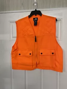 Mossy Oak Youth 18 Blaze Orange Hunting Safety Zip Up Hunter Vest Pockets 🦌new - Picture 1 of 6