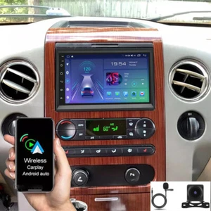 Android 13 Car Radio GPS Stereo w/Camera For Ford F-150 2004-2008 Wifi CarPlay - Picture 1 of 22