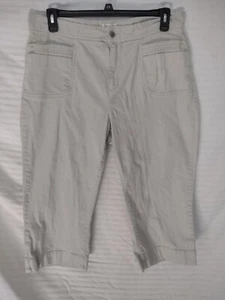 Christopher And Banks Khaki Crop Pants - Picture 1 of 8