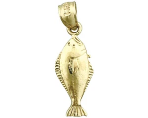 Charm pesce suola oro 14 kt - Foto 1 di 6