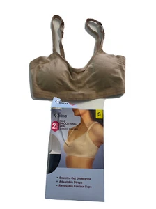 Felina Side Smoothing Bra 2-PACK Adjustable Straps (NEW/Box Distressed) SMALL Op - Picture 1 of 15