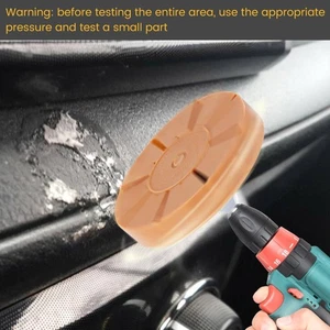 2PCS Drill Adhesive Pinstripe Sticker Car Decal Remover Rubber Eraser Wheel Tool - Foto 1 di 12