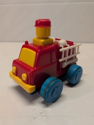 Tomy Vintage Original Firetruck Push 'N Go Toy Car 1975 - Image 1 of 4