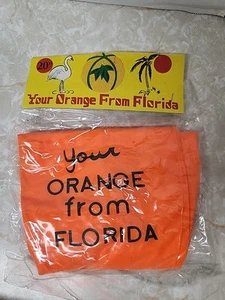 Bola de playa inflable vintage Your Orange From Florida recuerdo sellado 20" retro - Imagen 1 de 9