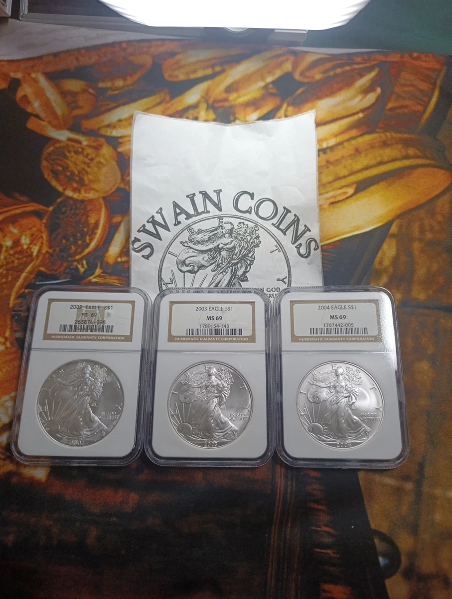 American Eagle MS 69 Graded 2004 Silver Bullion Coins for sale | eBay