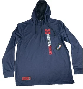 NBA New Orleans Pelicans Hombres 1/4 Cremallera Poliéster Sudadera con Capucha Pullover X- Grande - Imagen 1 de 9