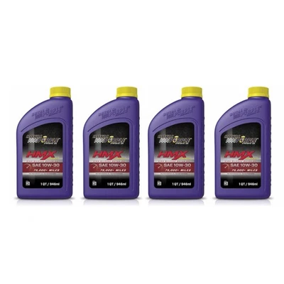 Royal Purple HMX SAE 10W-30 High Mileage Engine Motor Oil 1 Qt. Bottles Set of 4 Foto 1 de 4