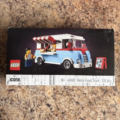 LEGO Icons 40681 Retro Food Truck Set Brand New In Box Sealed - Image 1 of 4