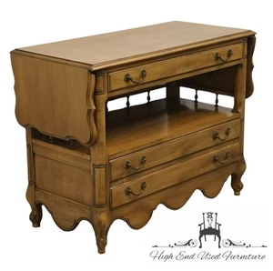METZ FURNITURE Solid Hard Rock Maple Country French Style 62" Drop Leaf Serve... - Picture 1 of 10