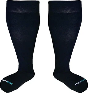 Calze a compressione grandi e alte taglie dalla L alla 8XL, comode al ginocchio, nere  - Foto 1 di 7