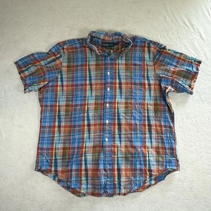 Polo Ralph Lauren Hemd Herren XXL Mehrfarbig Kariert Kurzarm Knopfleiste Preppy - Bild 1 von 5