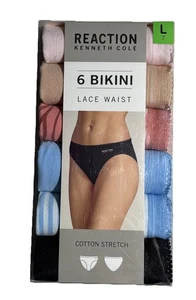 Reaction Kenneth Cole 6er Pack Zebra Mode Damen Spitze Taille Bikini Unterwäsche - Bild 1 von 9