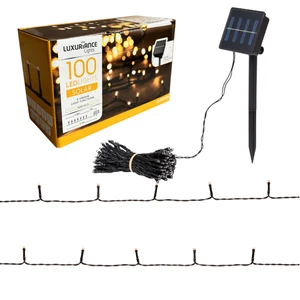 Lichterkette Solarlichterkette Luxuriance 8 Modi 12,9m 100 LED warmweiß - Picture 1 of 5
