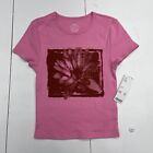 Urban Outfitters Pink Lotus Baby Tee Womens Size Medium New Defect