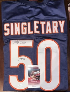 Mike Singletary '85 Chicago Bears SB Team: Auto Jersey/HOF Inscrip/COA +2 Cards - Picture 1 of 5