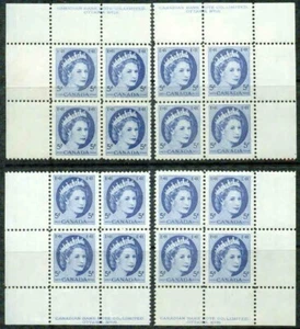 CANADA -1954– QUEEN ELIZABETH II  MATCHED SET OF PLATE # 16 BLOCKS -VF** - Picture 1 of 1