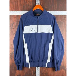 Nike Air Jordan Jumpman Woven Long Sleeve Jacket Navy Blue White CD2218 Mens XS - Picture 1 of 7