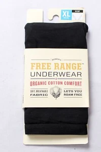 Duluth Trading Women's Free Range Organic Cotton Hi-Cut Panty DM3 Black Size XL - Picture 1 of 5