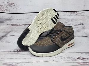 Nike Stefan Janoski Max Mid Skateboarding Shoes Baroque Brown 807507-206 Sz 6.5 - Picture 1 of 7