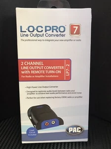 PAC LOC PRO LP7-2 Line Level converter 2 Channel with Remote Amp Turn On - Picture 1 of 4